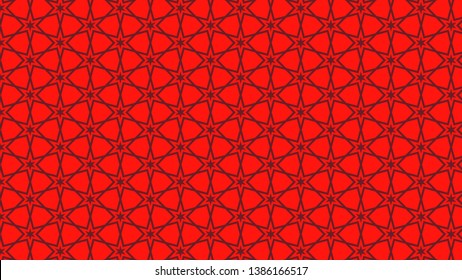 Red Stars Pattern Vector Image