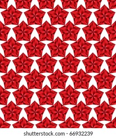 Red stars seamless pattern. Design background