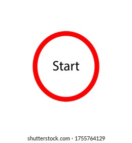 El icono de inicio rojo es un trabajo vectorial.