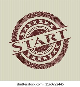 Red Start rubber texture