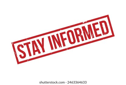 Vector de sello de goma rojo e informado