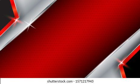 red steel abstract background vector illustration