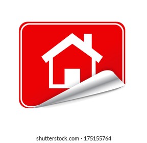 Red sticker home