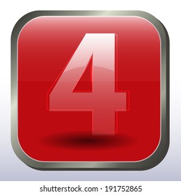 Red sticker. info graphic vector template.