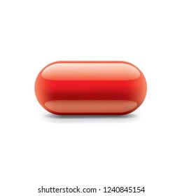 Red sticker on white background. Vector illustration