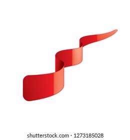 Red sticker on white background. Vector illustration
