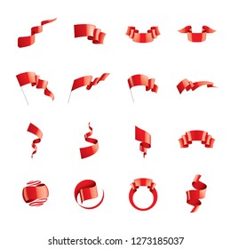 Red sticker on white background. Vector illustration