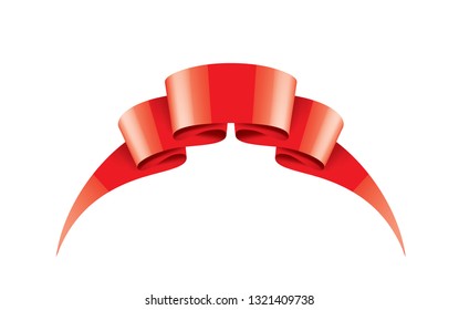 Red sticker on white background. Vector illustration