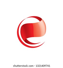 Red sticker on white background. Vector illustration