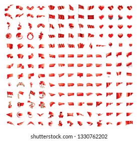 Red sticker on white background. Vector illustration