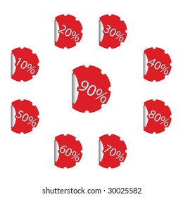 Red stickers