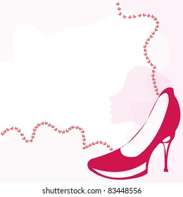 red stiletto shoe