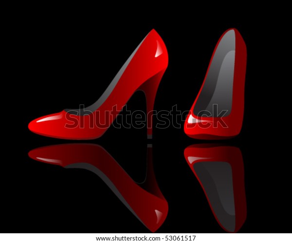 black and red stilettos