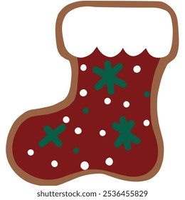 Biscoitos Red Stocking para o Natal