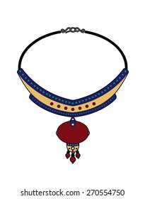 Red stone necklace