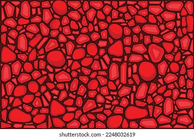 Red Stone Vector Background - illustration