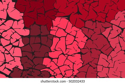 Red stones. Grunge texture. Vector abstract background.