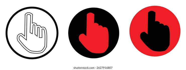 
Red Stop Hand Icon 
graphic design

