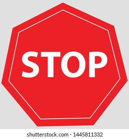 Red stop sign eps - Vector