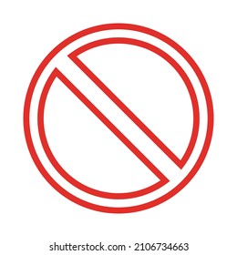 Red stop sign icon. Vector.