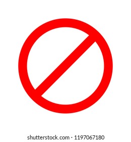 Red stop sign isolated on white background. Vector stop icon