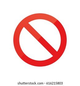 Red Stop Sign isolated on white background. Traffic regulatory warning stop symbol. Vector illustration, EPS10.