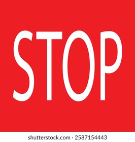  red stop sign vector ilustrasi