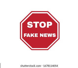 Red Stop Signs Text Stop Fake Stock Vector (Royalty Free) 1678114054 ...