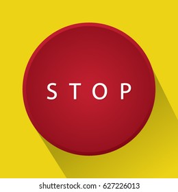 Red stop symbol