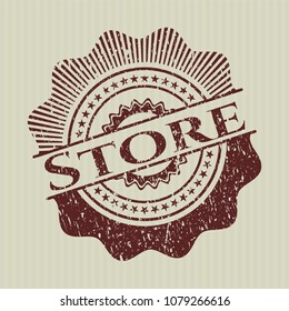  Red Store distressed rubber seal
