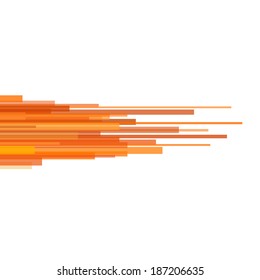 Red Straight Lines Abstract on Light Background. Vector