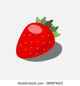 Red strawberries. Berry. Diet.