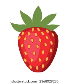 vector de diseño de fresa roja aislado