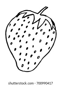 Red Strawberry icon. Red Strawberry isolated background. Modern simple flat vegetarian sign. Natural food. Trendy eco vector symbol for website design, web button, mobile app. Logo illustration