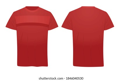 red strip t shirt