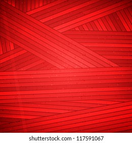 Red striped background. Vector illustration