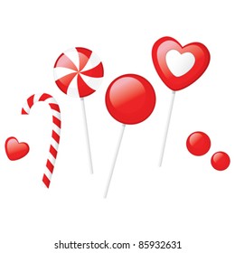 Red and striped candy