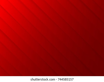 Red striped diagonal paper cut background. Vector illustration