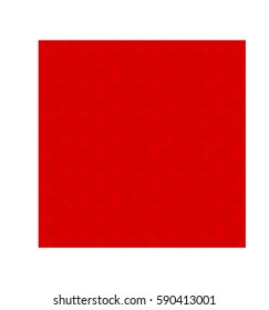 Red striped geometric block pattern