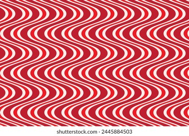 red striped with a pattern of stripes white zigzag lines on a red background a pattern of red and white arrows with background lines drawn by a white square on a white background