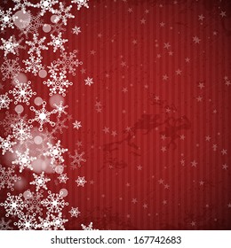 red striped retro christmas background. christmas concept