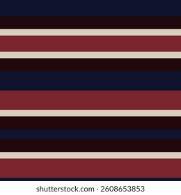 Red Striped seamless pattern design for fashion textiles, graphics