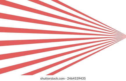 Red stripes art line background. Vector