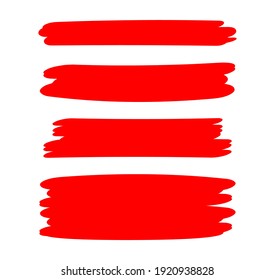 red stripes brush paint for scribble marker, brushstroke painting red color, red watercolor brush art, paintbrush red strip paint