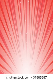 Red stripes and glitters