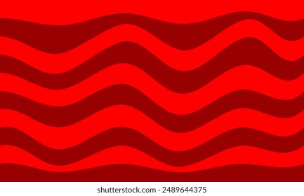 red stripes lines wave curves abstract background