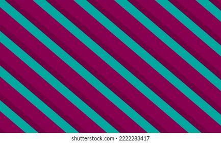 Red stripes on a blue background. Vector horizontal pattern