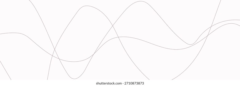 Rote Streifen auf weißem Hintergrund. Kreative Linienkunst. Rote Wellen mit Linien. Gebogene wellenförmige Linie, glatter Streifen. EPS10, WEBSITE