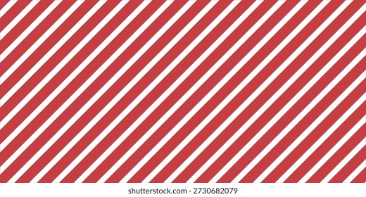 Red stripes on a white background. Diagonal striped pattern. Vector illustration. Christmas or winter theme. Background with diagonal stripes. Vector eps10