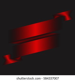 Red stripes ribbon